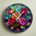Roses Suncatcher Effect Clock